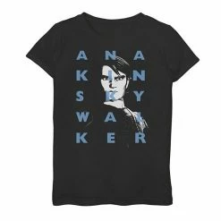 Licensed Character Girls 7-16 Star Wars: Clone Wars Anakin Skywalker Text Overlay Tee