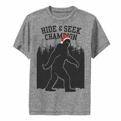 Licensed Character Boys 8-20 Bigfoot Hide & Seek Champion Silhouette Graphic Tee