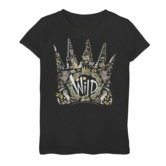 Licensed Character Girls 7-16 Where The Wild Things Are Wild Crown Collage Graphic Tee 3 Licensed Character Girls 7-16 Where The Wild Things Are Wild Crown Collage Graphic Tee