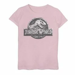 Licensed Character Girls 7-16 Jurassic World Two Return Stone Logo Graphic Tee