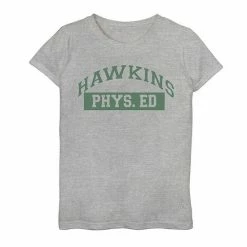 Licensed Character Girls 7-16 Netflix Stranger Things Hawkins Phys. Ed Logo Graphic Tee