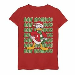 Licensed Character Girls 7-16 Disney Donald Duck "Bah Humbug" Graphic Tee