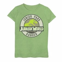 Licensed Character Girls 7-16 Jurassic World Two Junior Park Ranger Badge Graphic Tee