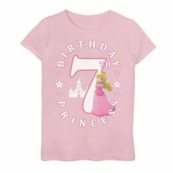 Licensed Character Girls 7-16 Nintendo Super Mario Princess Peach 7th Birthday Princess Portrait Graphic Tee