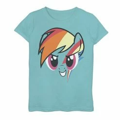 Licensed Character Girls 7-16 My Little Pony: Friendship Is Magic Rainbow Dash Big Face Graphic Tee