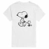 Licensed Character Men's Peanuts Snoopy Woodstock Walk Tee Red -Licensed Character Shop unnamed file 17990