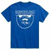 Licensed Character Men's Scientific Fact Growing Beard Tee Red