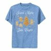 Licensed Character Boys 8-20 Star Wars Christmas "Silent Night Jedi Knight" Gingerbread Tee -Licensed Character Shop unnamed file 18039