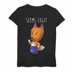 Licensed Character Girls' 7-16 Nintendo Animal Crossing Redd The Fox Seems Legit Graphic Tee