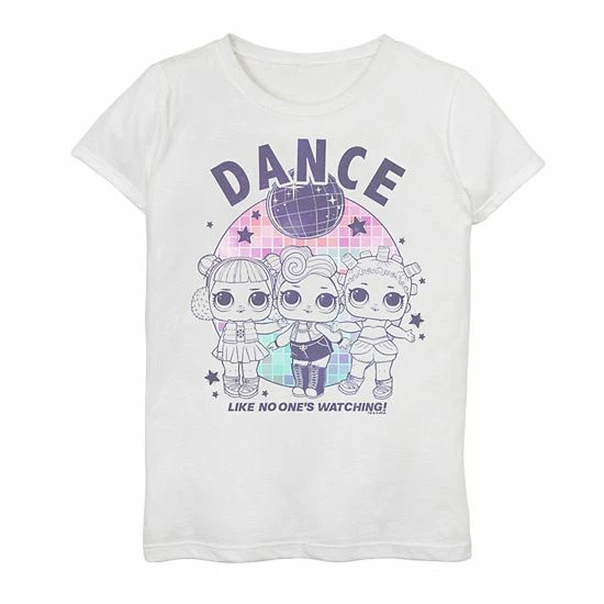 Licensed Character Girls 7-16 L.O.L. Surprise! Dance Like No One's Watching Graphic Tee 3 Licensed Character Girls 7-16 L.O.L. Surprise! Dance Like No One's Watching Graphic Tee
