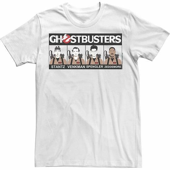 Licensed Character Men's Ghostbusters Group Shot Line Up Tee 3 Licensed Character Men's Ghostbusters Group Shot Line Up Tee