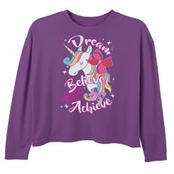 Licensed Character Girls 6-16 Nickelodeon JoJo Siwa Dream, Believe, Achieve Unicorn Top