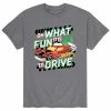 Licensed Character Men's Hot Wheels "Oh What Fun It Is To Drive" Holiday Tee Yellow