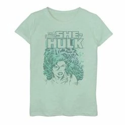Licensed Character Girls 7-16 Marvel Savage She Hulk Retro Tee