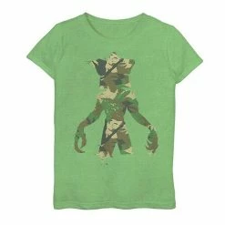 Licensed Character Girls 7-16 Stranger Things Demogorgon Camo Graphic Tee