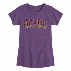 Licensed Character Girls 7-16 ACDC Logo Graphic Tee Blue -Licensed Character Shop unnamed file 18137