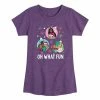 Licensed Character Girls 7-16 Barbie Christmas Ornaments Graphic Tee Purple -Licensed Character Shop unnamed file 18150