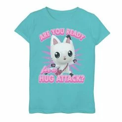 Licensed Character Girls 7-16 Gabby's Dollhouse Pandy Paws "Hug Attack" Graphic Tee