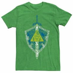 Licensed Character Men's Nintendo Zelda Hylian Shield Element Icons Tee Charcoal Heather -Licensed Character Shop unnamed file 1817