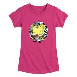 Licensed Character Girls 7-16 SpongeBob SquarePants Trippy Graphic Tee