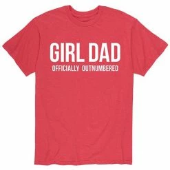 Licensed Character Men's Girl Dad Tee Red