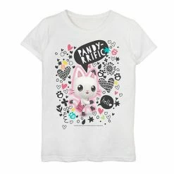 Licensed Character Girls 7-16 Gabby's Dollhouse Pandy Paws Pandy-Rrific Doodles Graphic Tee