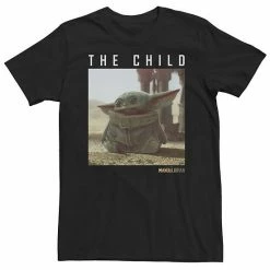 Licensed Character Big & Tall Star Wars The Mandalorian The Child Long Ears Photo Tee Navy -Licensed Character Shop unnamed file 18258