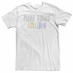 Alternative view of Licensed Character Big & Tall Fifth Sun Make Today Amazing Doodle Tee White