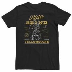 Licensed Character Big & Tall Yellowstone Ride For The Brand Tee Black -Licensed Character Shop unnamed file 18288