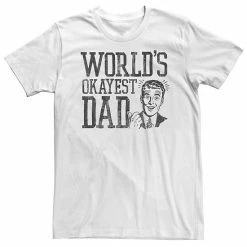 Licensed Character Big & Tall Father's Day "World's Okayest Dad" Tee Athletic Heather -Licensed Character Shop unnamed file 18291