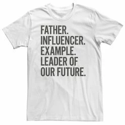 Licensed Character Big & Tall Trendy Father Influencer Example Leader Of Our Future Tee White -Licensed Character Shop unnamed file 18297