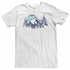 Licensed Character Big & Tall Mountain Range Striped Sun Tee White -Licensed Character Shop unnamed file 18302