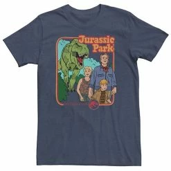 Licensed Character Big & Tall Jurassic Park Vintage Characters Life Finds A Way Tee Athletic Heather -Licensed Character Shop unnamed file 18313