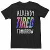 Licensed Character Big & Tall "Already Tired Tomorrow" Tee -Licensed Character Shop unnamed file 18335