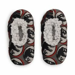 Licensed Character Toddler Boy Fuzza Babba Jurassic World Logo Slipper Socks