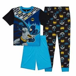 Licensed Character Boys 6-12 DC Comics Batman Top, Shorts & Pants Pajama Set