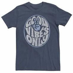 Licensed Character Big & Tall "Good Vibes Only" Retro Circle Logo Tee