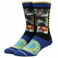 Licensed Character Men's My Hero Academia Chibi Crew Socks