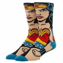 Licensed Character Men's DC Comics Wonder Woman Crew Socks