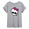 Licensed Character Juniors' Monster High Skull Oversized Graphic Tee -Licensed Character Shop unnamed file 18706