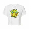 Licensed Character Juniors' Dr. Seuss "Christmas Lights" Cropped Graphic Tee Gray -Licensed Character Shop unnamed file 18717