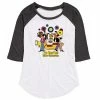 Licensed Character Juniors' The Beatles Floral "Yellow Submarine" Raglan Graphic Tee -Licensed Character Shop unnamed file 18745