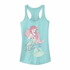 Licensed Character Juniors' Disney's The Little Mermaid Tank Top Cancun
