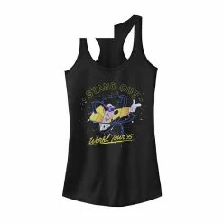 Licensed Character Juniors' Disney A Goofy Movie Powerline Stand Out World Tour '95 Tank Black Heather