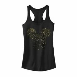 Licensed Character Juniors' Disney New Year's Mickey Mouse Confetti Tank Black Heather -Licensed Character Shop unnamed file 18775