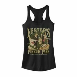 Licensed Character Juniors' Disney A Goofy Movie Lester's Possum Park Tank Black -Licensed Character Shop unnamed file 18782