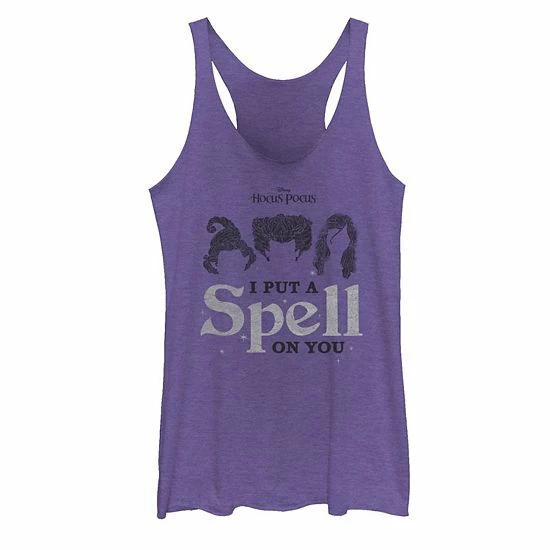 Licensed Character Juniors' Disney's Hocus Pocus I Put A Spell On You Hair Graphic Tank Purple Heather 5 Licensed Character Juniors' Disney's Hocus Pocus I Put A Spell On You Hair Graphic Tank Purple Heather - Image 3