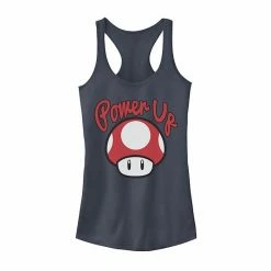 Licensed Character Juniors' Nintendo Super Mario Power-Up Mushroom Graphic Tank Indigo -Licensed Character Shop unnamed file 18792