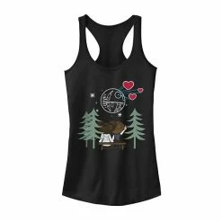 Licensed Character Juniors Star Wars Han And Leia Death Star Gazing Cartoon Tank Black -Licensed Character Shop unnamed file 18802