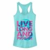Licensed Character Juniors' Star Trek The Original Series Spock Live Long Neon Racerback Tank Top -Licensed Character Shop unnamed file 18817
